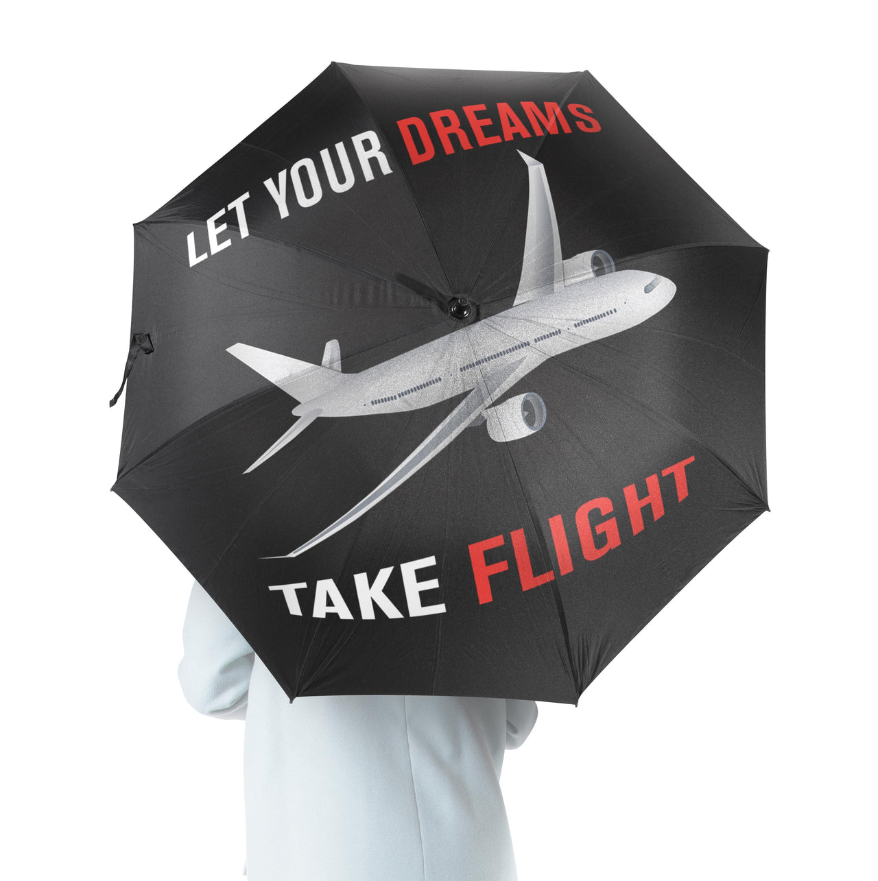 Let Your Dreams Take Flight Designed Umbrella