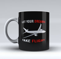 Thumbnail for Let Your Dreams Take Flight Designed Mugs