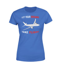 Thumbnail for Let Your Dreams Take Flight Designed Women T-Shirts