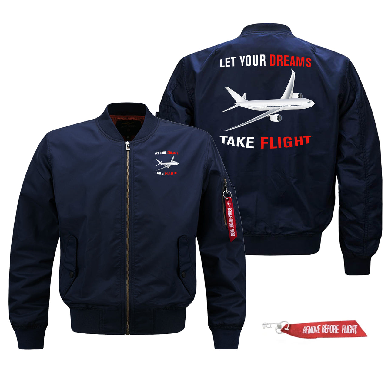 Let Your Dreams Take Flight Designed Pilot Jackets (Customizable