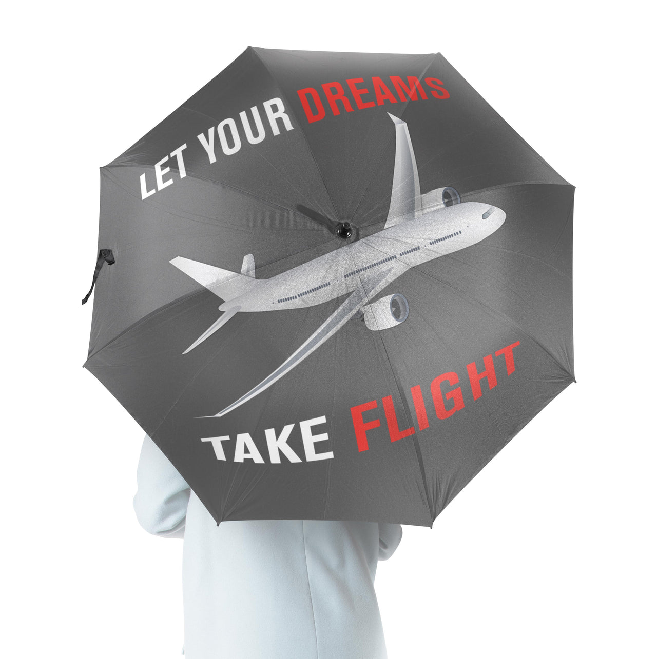Let Your Dreams Take Flight Designed Umbrella