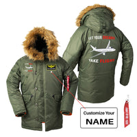 Thumbnail for Let Your Dreams Take Flight Designed Parka Bomber Jackets
