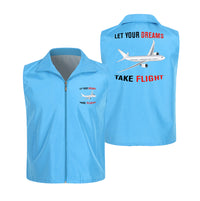 Thumbnail for Let Your Dreams Take Flight Designed Thin Style Vests