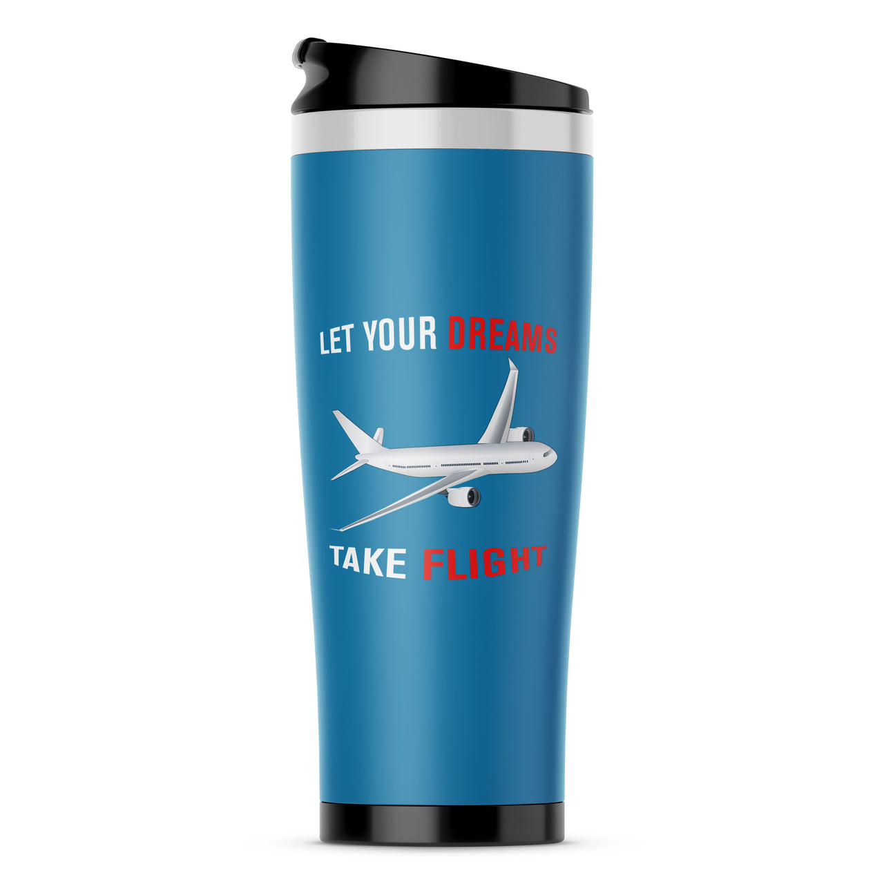 Let Your Dreams Take Flight Designed Travel Mugs