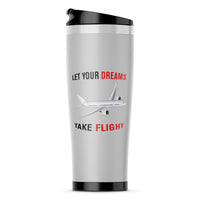 Thumbnail for Let Your Dreams Take Flight Designed Travel Mugs