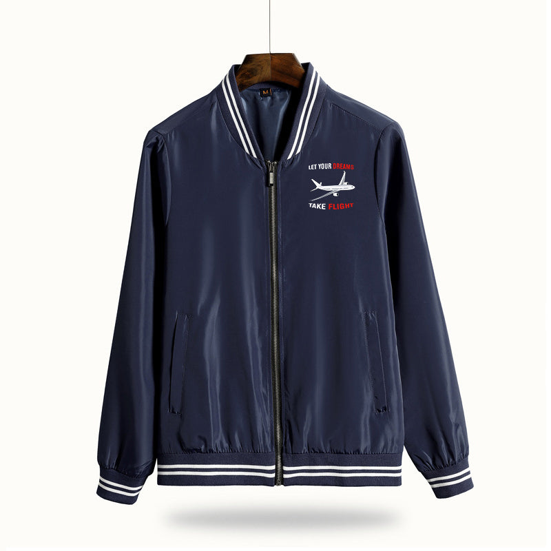 Let Your Dreams Take Flight Designed Thin Spring Jackets