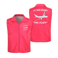 Thumbnail for Let Your Dreams Take Flight Designed Thin Style Vests