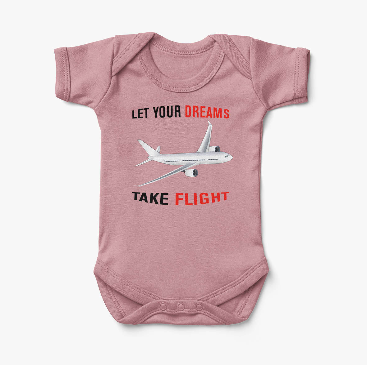 Let Your Dreams Take Flight Designed Baby Bodysuits
