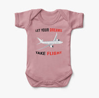Thumbnail for Let Your Dreams Take Flight Designed Baby Bodysuits