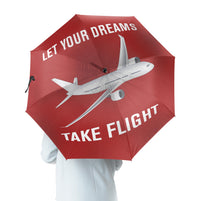 Thumbnail for Let Your Dreams Take Flight Designed Umbrella