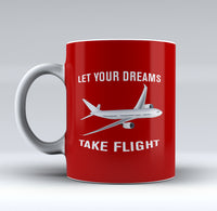 Thumbnail for Let Your Dreams Take Flight Designed Mugs
