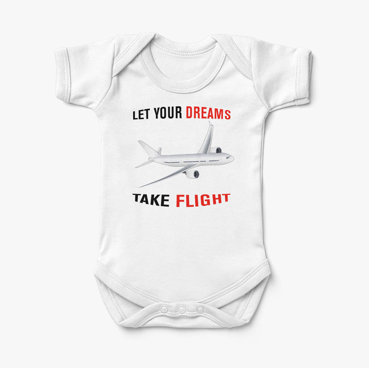 Let Your Dreams Take Flight Designed Baby Bodysuits