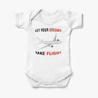 Thumbnail for Let Your Dreams Take Flight Designed Baby Bodysuits