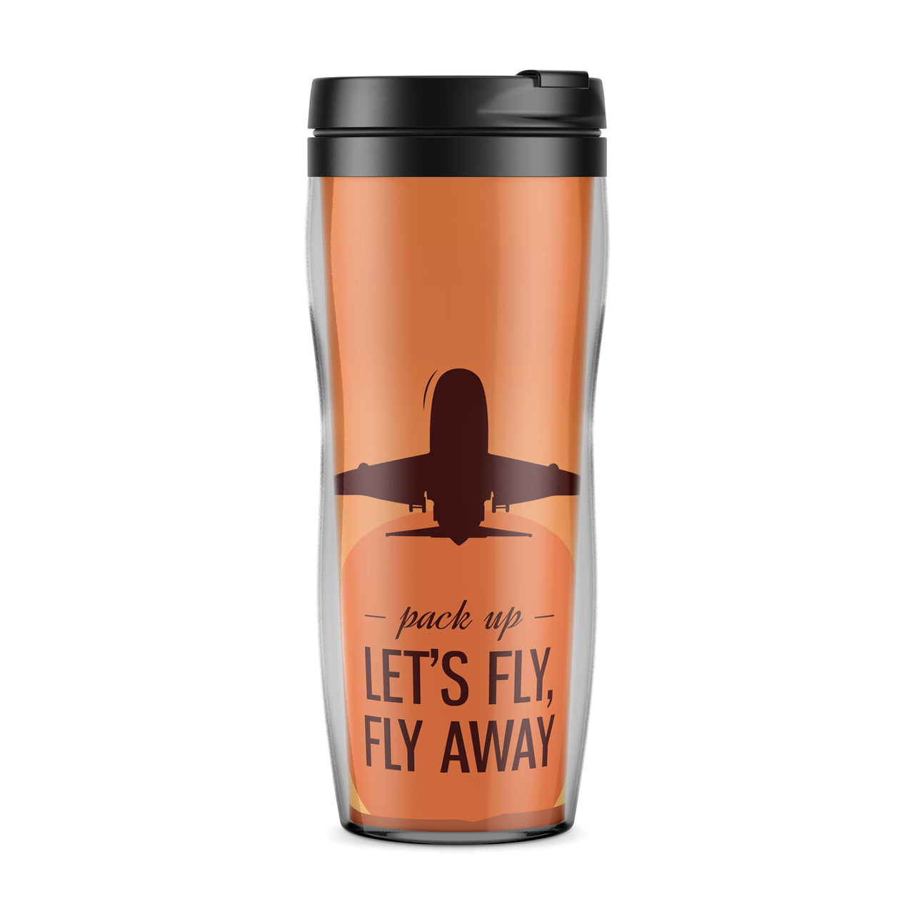 Let's Fly Away Designed Travel Mugs
