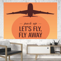 Thumbnail for Let’s Fly Away Printed Canvas Posters (1 Piece) Aviation Shop 