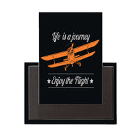 Thumbnail for Life is a Journey, Enjoy the Flight Designed Magnet Pilot Eyes Store 