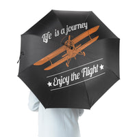Thumbnail for Life is a journey Enjoy the Flight Designed Umbrella