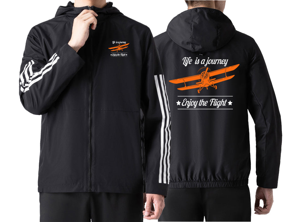 Life is a journey Enjoy the Flight Designed Sport Style Jackets