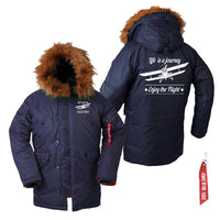 Thumbnail for Life is a journey Enjoy the Flight Designed Parka Bomber Jackets