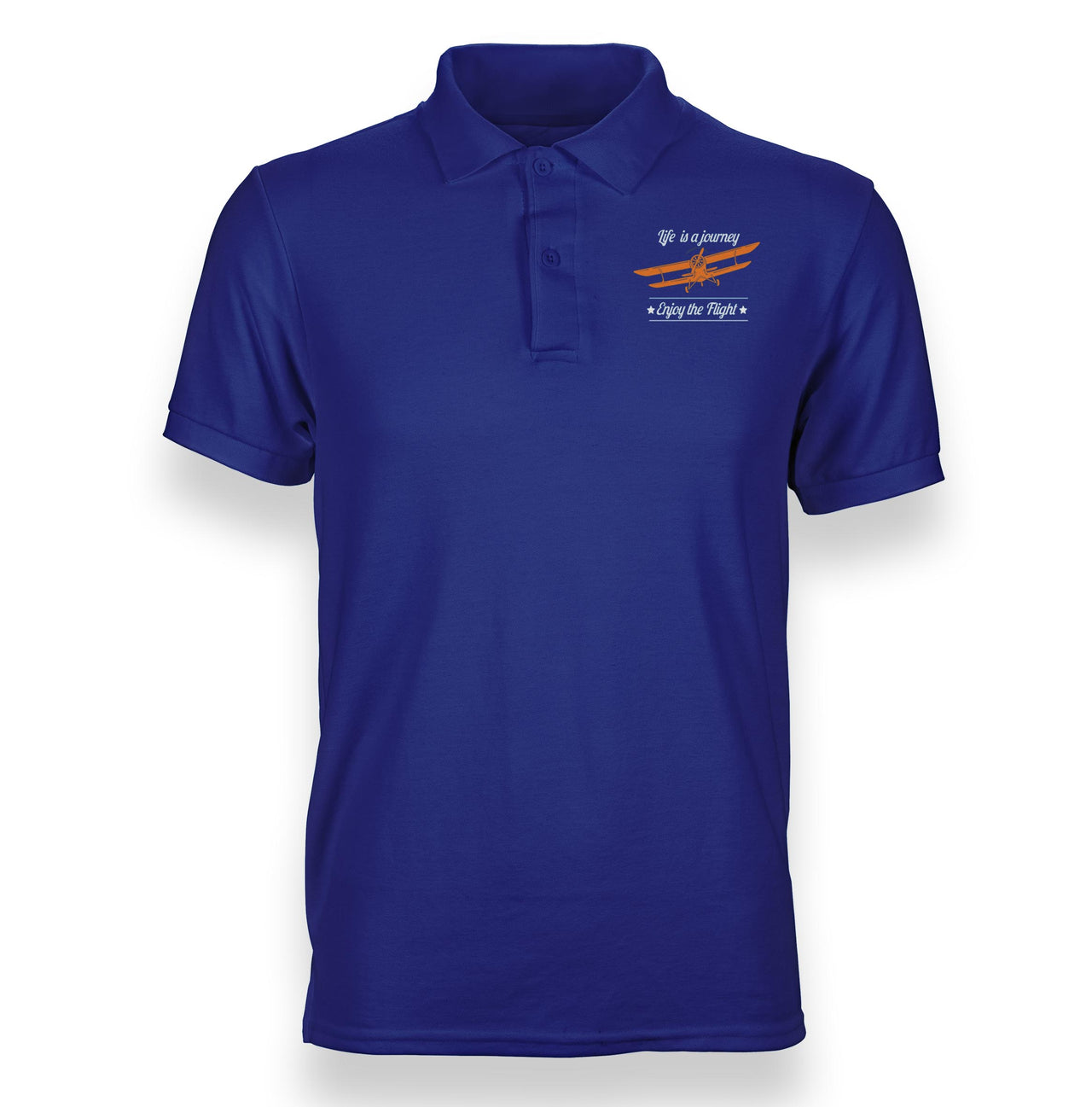 Life is a journey Enjoy the Flight Designed Polo T-Shirts