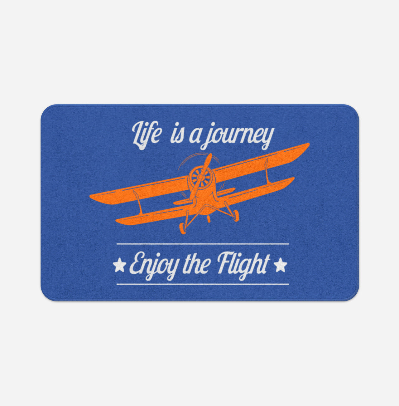 Life is a journey Enjoy the Flight Designed Bath Mats