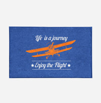 Thumbnail for Life is a journey Enjoy the Flight Designed Door Mats