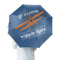 Thumbnail for Life is a journey Enjoy the Flight Designed Umbrella