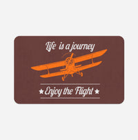 Thumbnail for Life is a journey Enjoy the Flight Designed Bath Mats