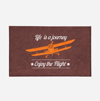 Thumbnail for Life is a journey Enjoy the Flight Designed Door Mats