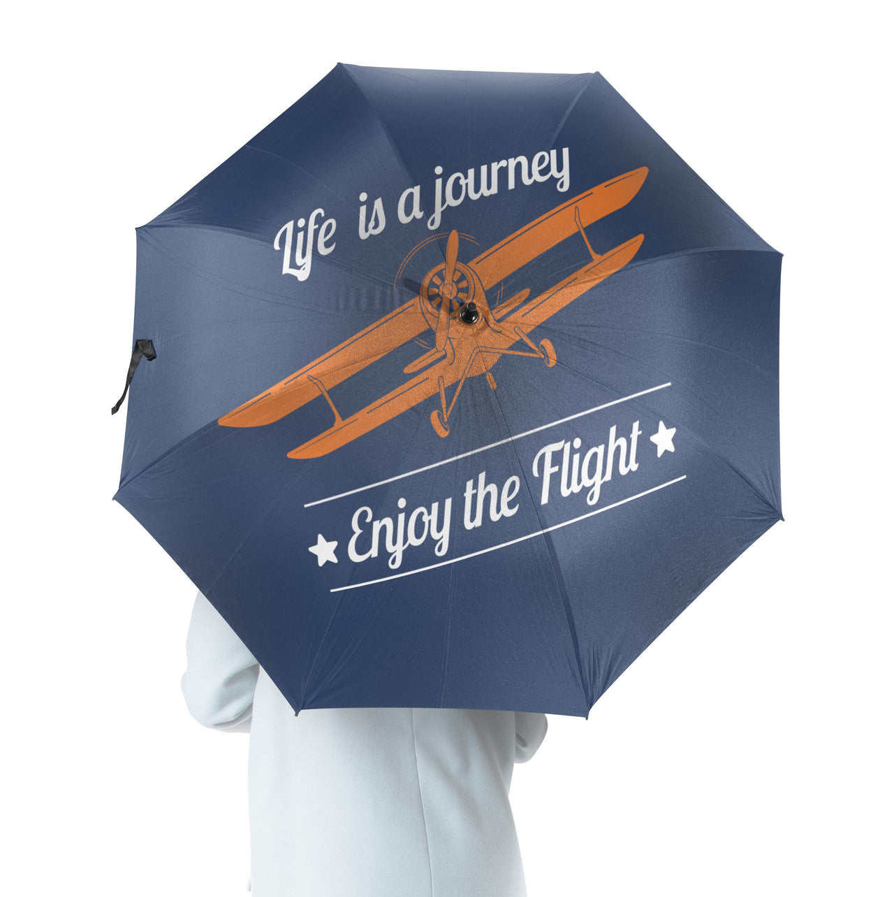 Life is a journey Enjoy the Flight Designed Umbrella