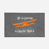 Thumbnail for Life is a journey Enjoy the Flight Designed Door Mats