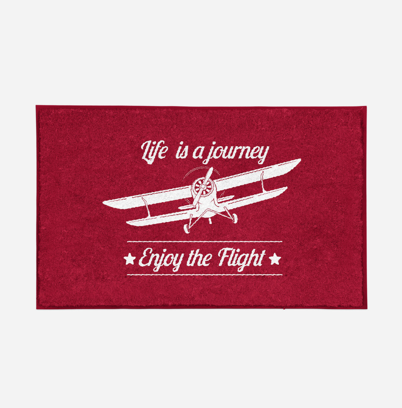 Life is a journey Enjoy the Flight Designed Door Mats