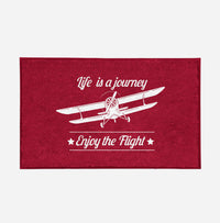 Thumbnail for Life is a journey Enjoy the Flight Designed Door Mats