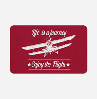 Thumbnail for Life is a journey Enjoy the Flight Designed Bath Mats
