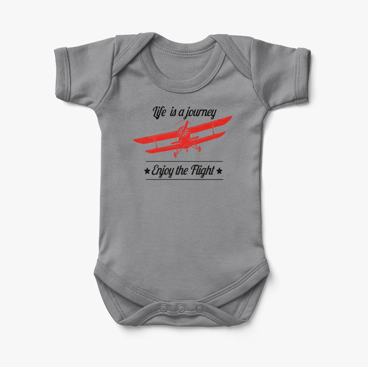 Life is a journey Enjoy the Flight Designed Baby Bodysuits