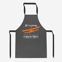 Thumbnail for Life is a journey Enjoy the Flight Designed Kitchen Aprons