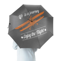 Thumbnail for Life is a journey Enjoy the Flight Designed Umbrella