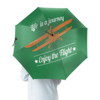 Thumbnail for Life is a journey Enjoy the Flight Designed Umbrella