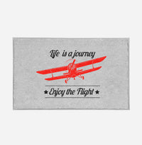 Thumbnail for Life is a journey Enjoy the Flight Designed Door Mats