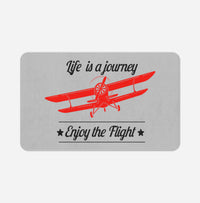 Thumbnail for Life is a journey Enjoy the Flight Designed Bath Mats