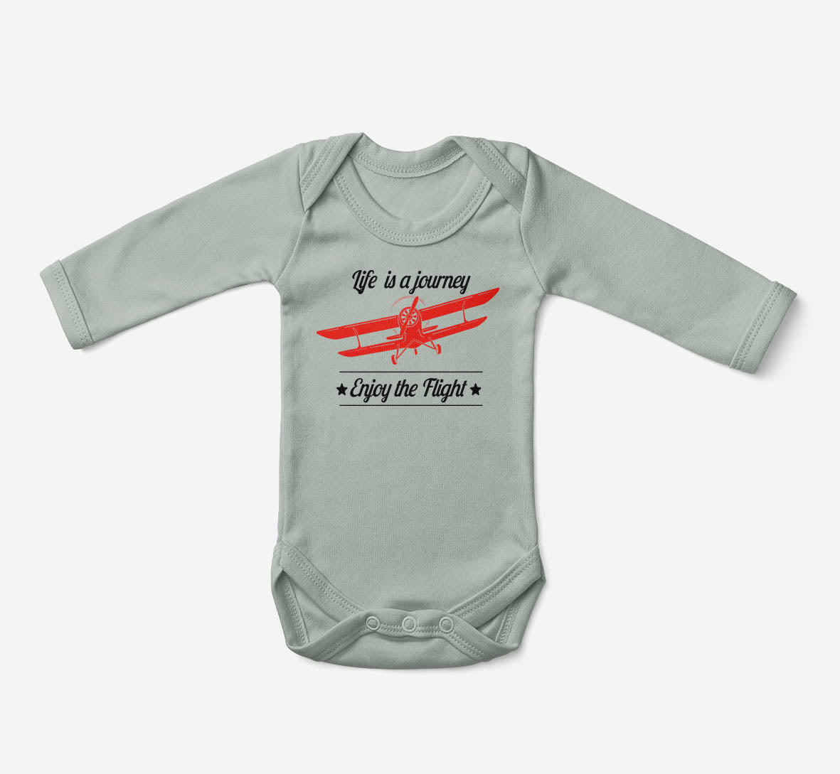 Life is a journey Enjoy the Flight Designed Baby Bodysuits