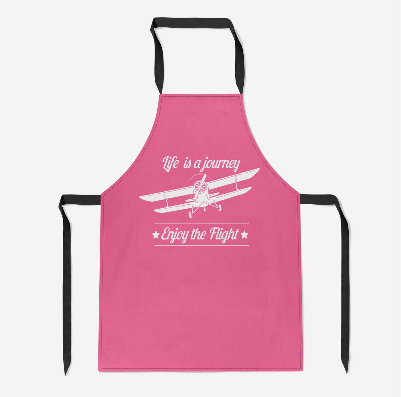 Life is a journey Enjoy the Flight Designed Kitchen Aprons