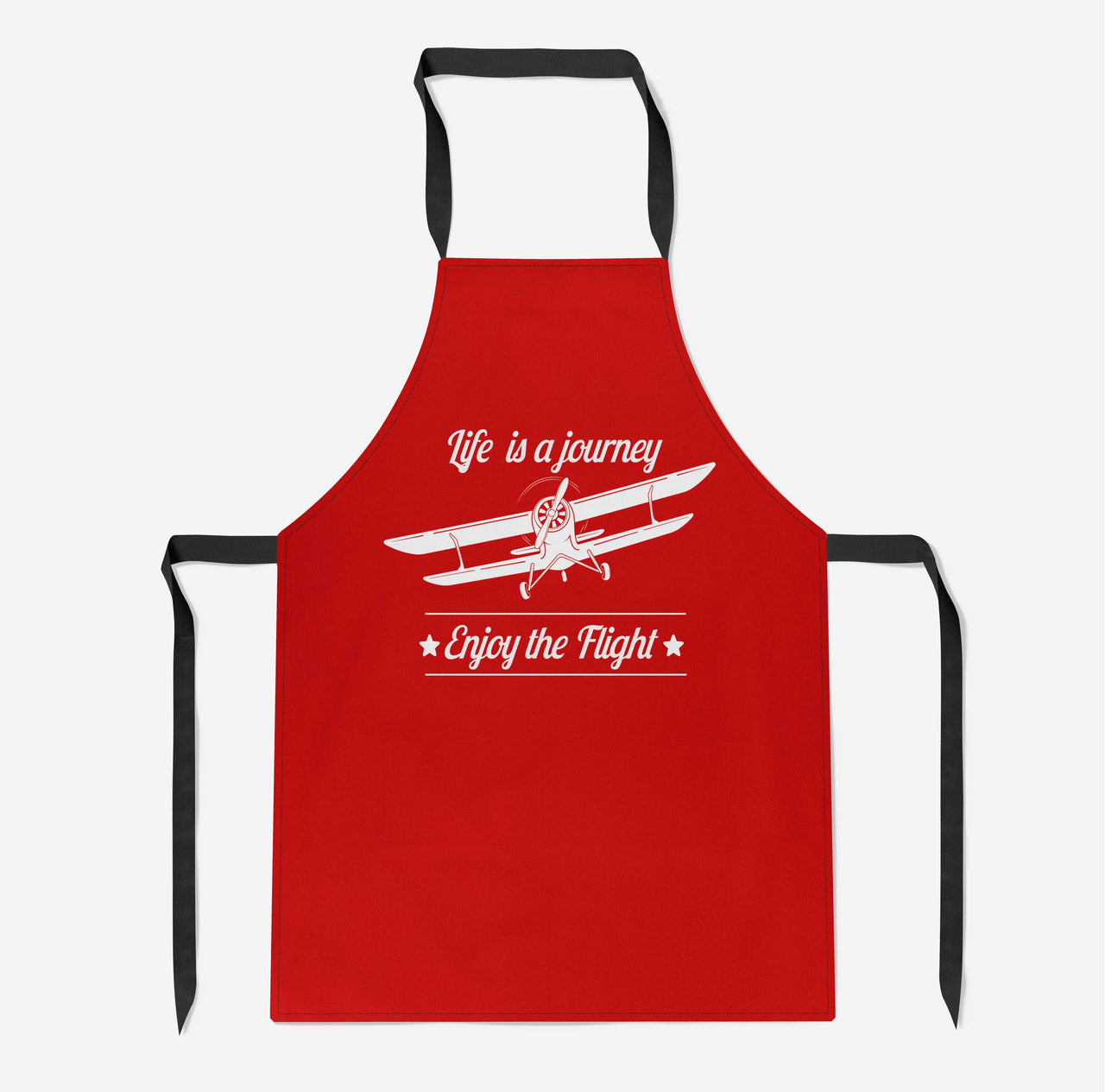 Life is a journey Enjoy the Flight Designed Kitchen Aprons