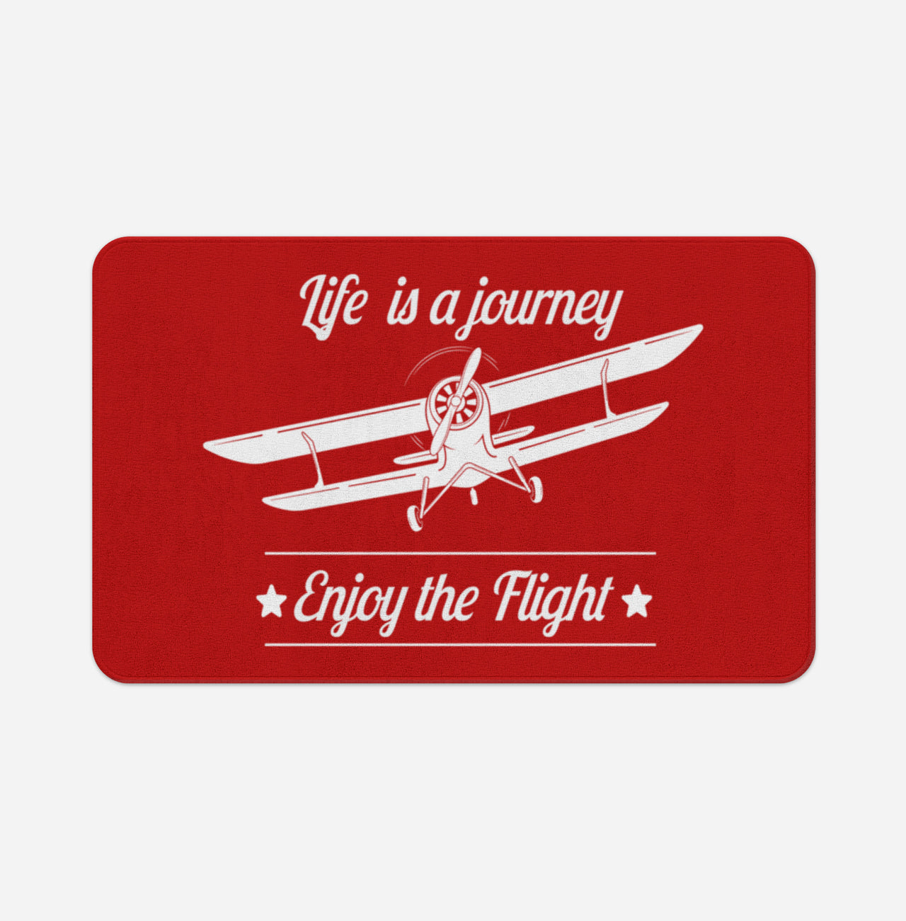 Life is a journey Enjoy the Flight Designed Bath Mats