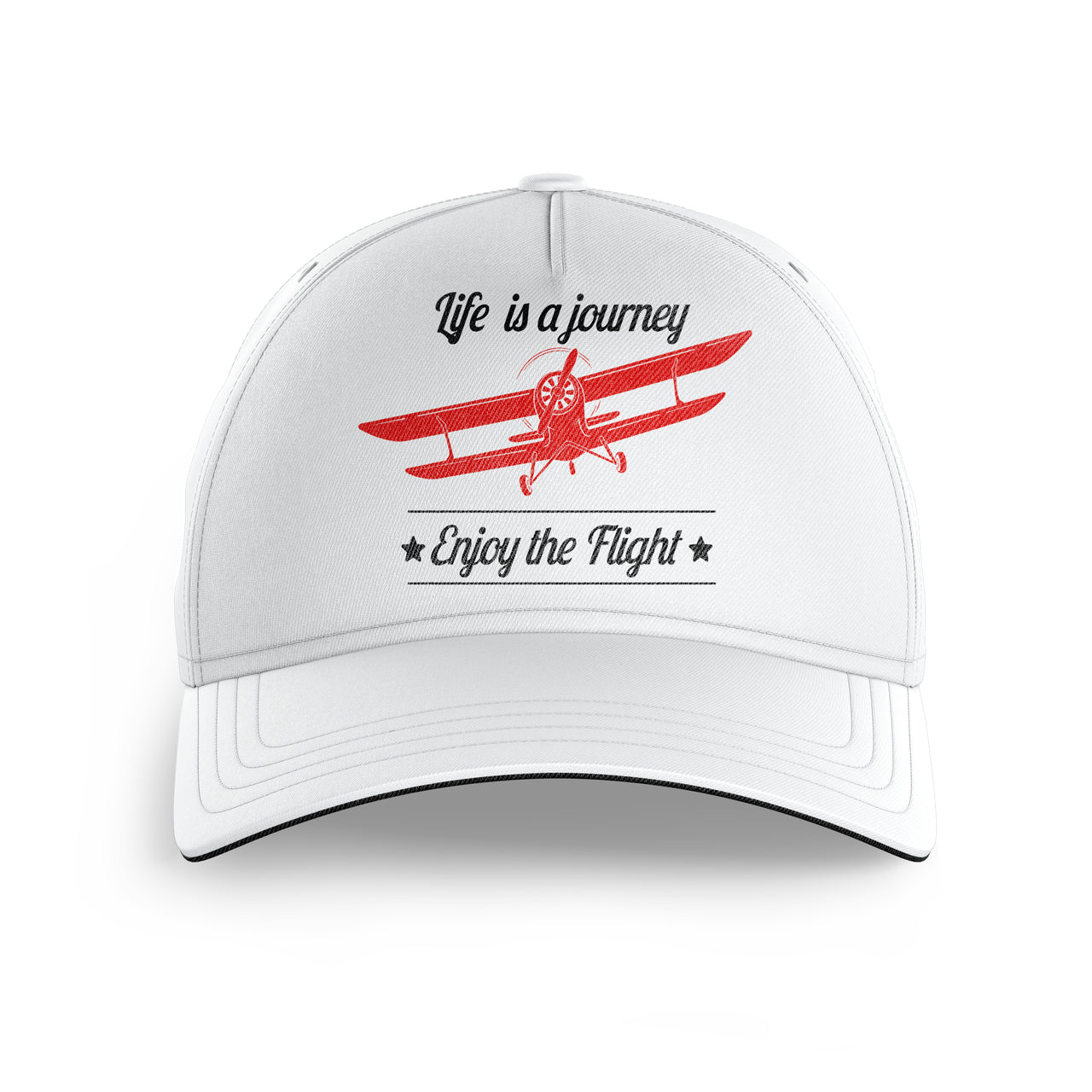 Life is a journey Enjoy the Flight Printed Hats