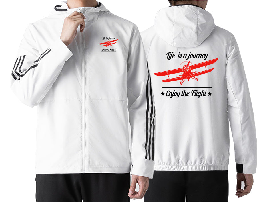 Life is a journey Enjoy the Flight Designed Sport Style Jackets
