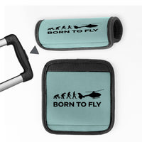 Thumbnail for Born To Fly Helicopter Designed Neoprene Luggage Handle Covers