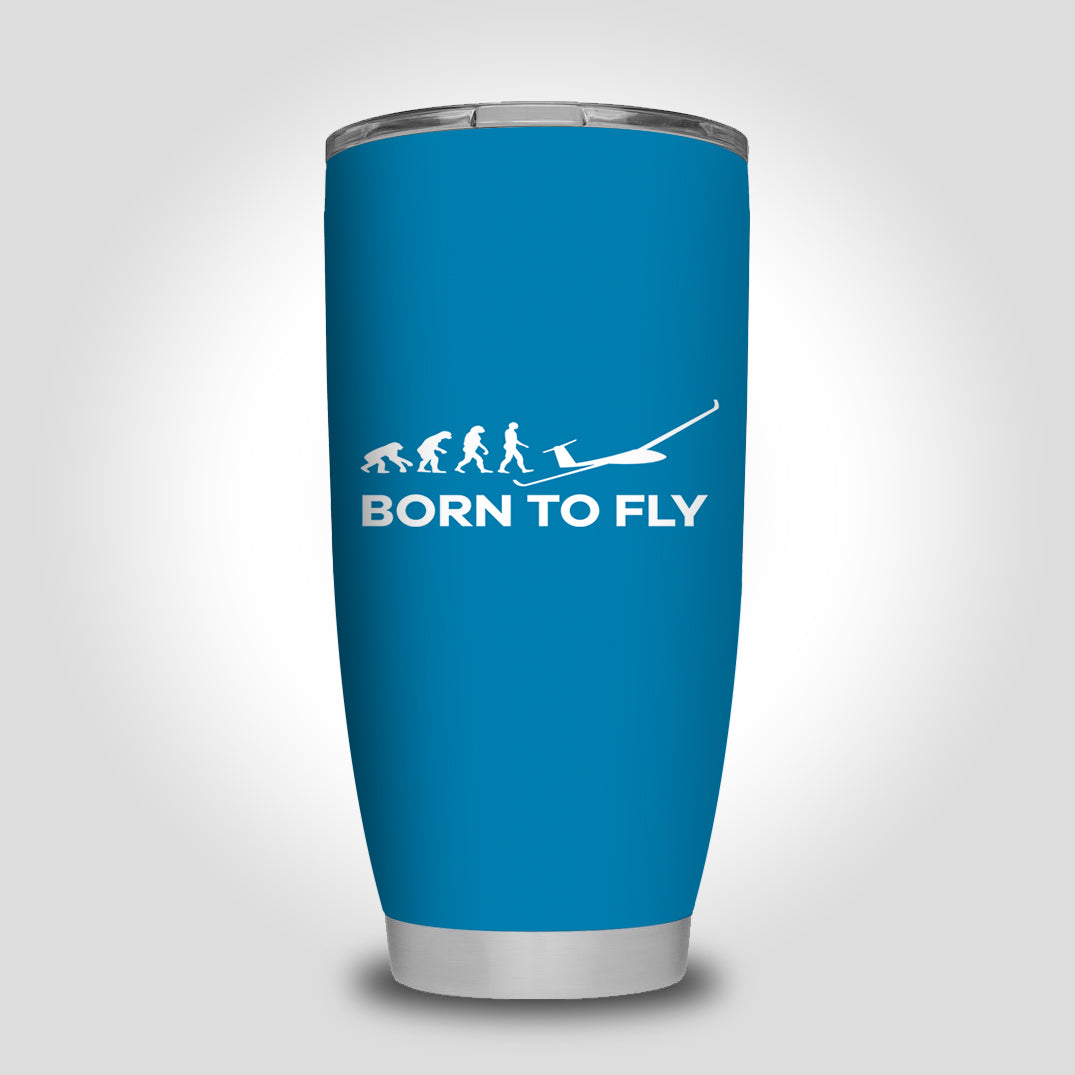 Born To Fly Glider Designed Tumbler Travel Mugs