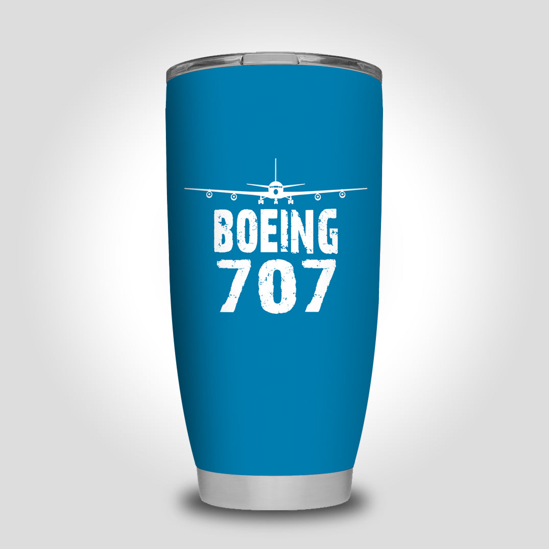 Boeing 707 & Plane Designed Tumbler Travel Mugs