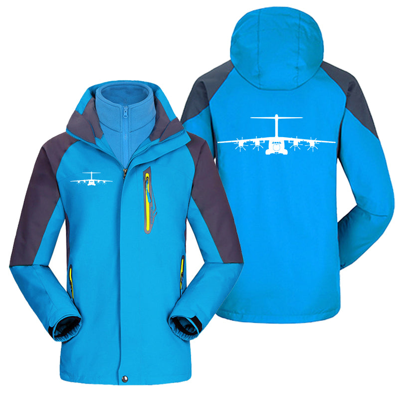 Airbus A400M Silhouette Designed Thick Skiing Jackets